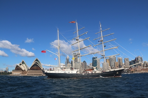 Image forTall ship Tenacious and its mixed ability crew reach journey’s end in Sydney